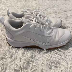 Nike White and Brown Women's Athletic Shoes